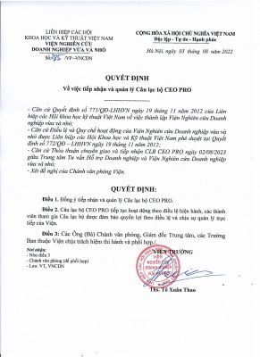 QĐ Tiếp Nhận