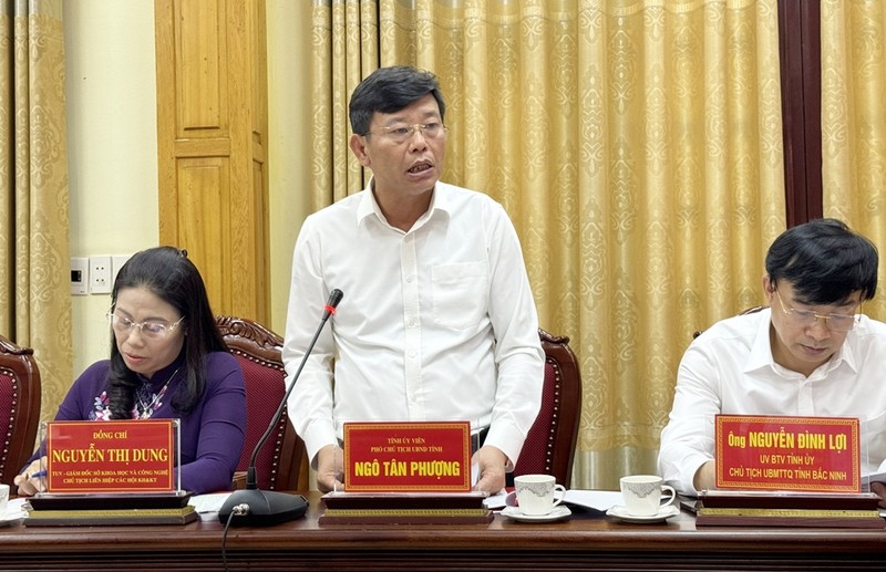 Đảng đoàn Liên hiệp các Hội Khoa học và Kỹ thuật Việt Nam làm việc với Tỉnh ủy Bắc Ninh