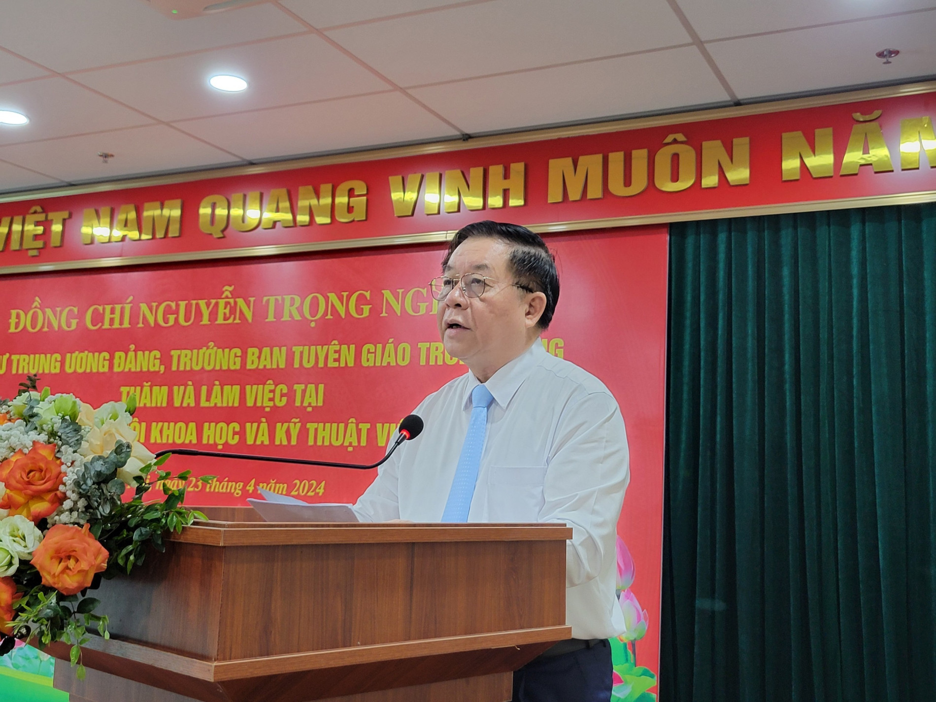 Bí thư TW Đảng Nguyễn Trọng Nghĩa: Hoạt động của LHHVN ngày càng đổi mới, ổn định và phát triển